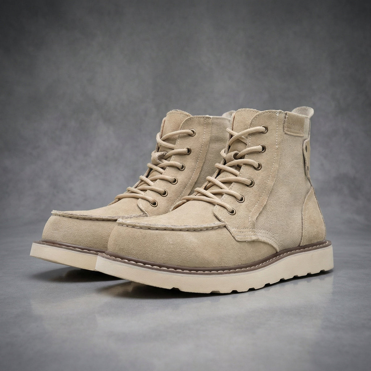 Men's Stylish Ankle Boots Lace-Up Classic Design Versatile Everyday Wear