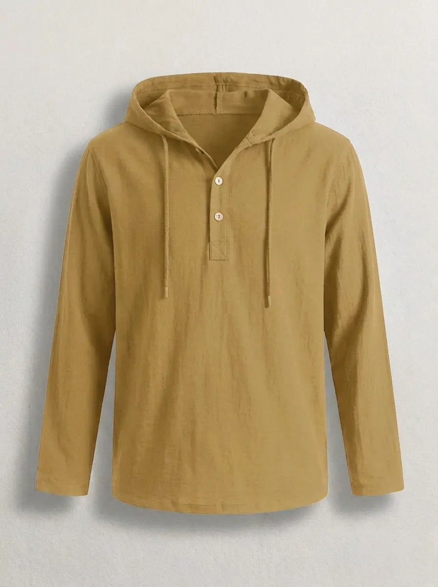 Men's Casual Hoodie Relaxed Fit Long Sleeve Pullover Everyday Comfortable