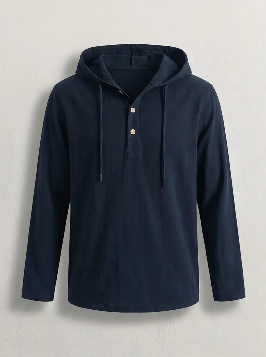 Men's Casual Hoodie Relaxed Fit Long Sleeve Pullover Everyday Comfortable