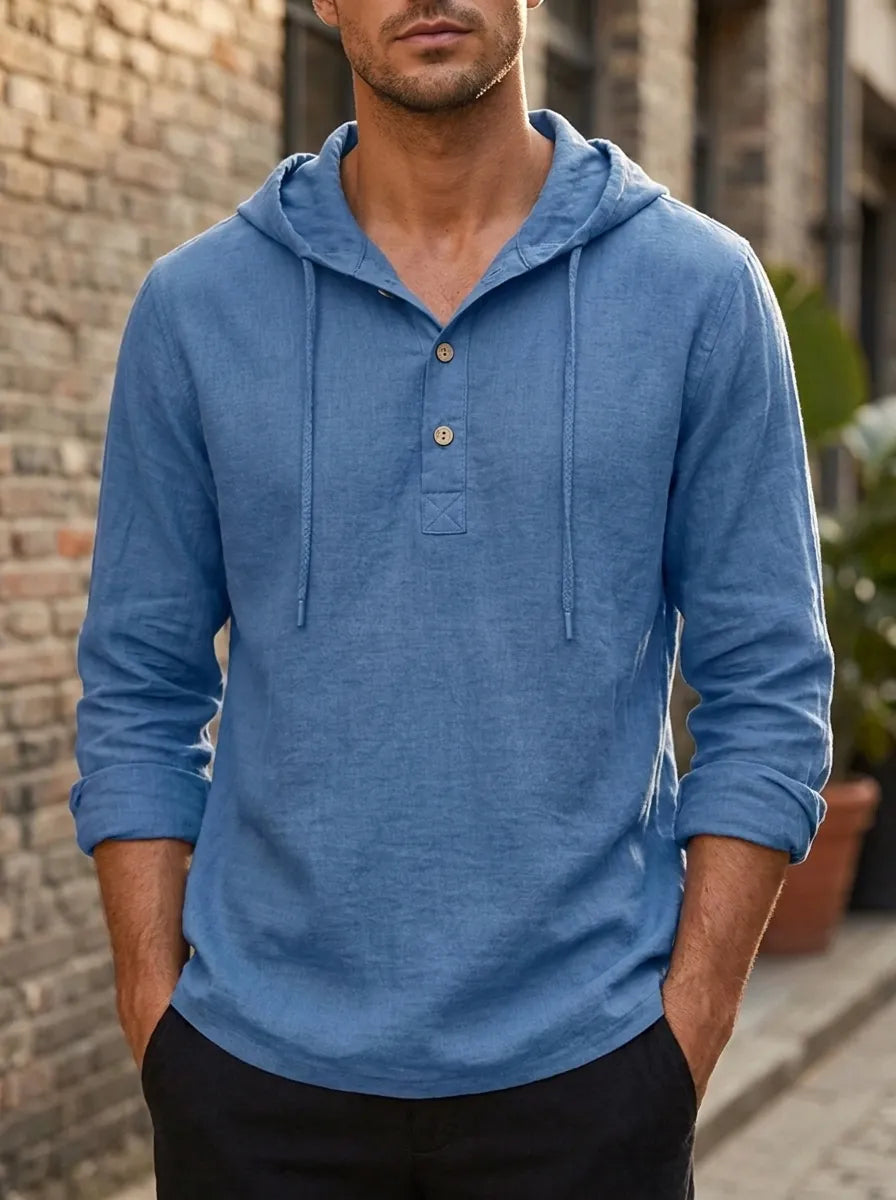 Men's Casual Hoodie Relaxed Fit Long Sleeve Pullover Everyday Comfortable
