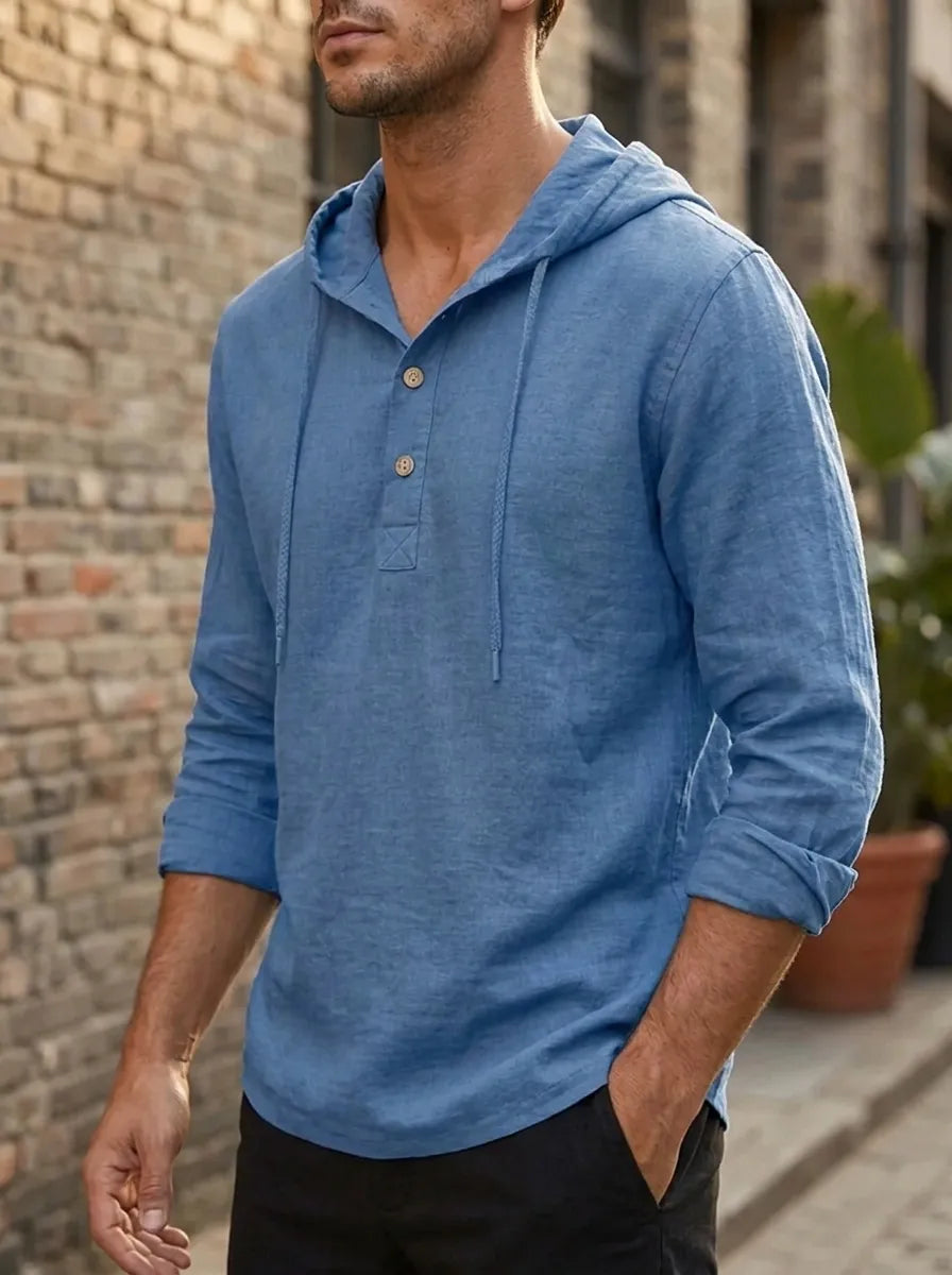 Men's Casual Hoodie Relaxed Fit Long Sleeve Pullover Everyday Comfortable