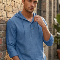 Men's Casual Hoodie Relaxed Fit Long Sleeve Pullover Everyday Comfortable