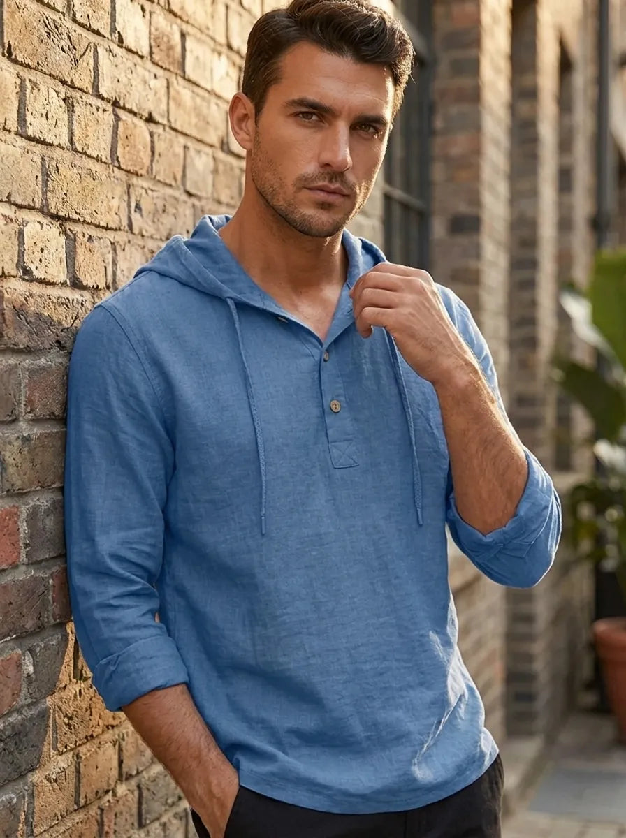 Men's Casual Hoodie Relaxed Fit Long Sleeve Pullover Everyday Comfortable