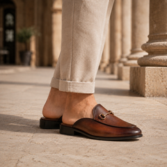 Men's Stylish Slip-On Mules Open-Toe Casual Everyday Smart Footwear