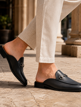 Men's Stylish Slip-On Mules Open-Toe Casual Everyday Smart Footwear