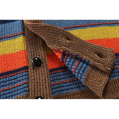 Men's Color-Block Vest Lapel Collar Stylish Layering Casual Everyday