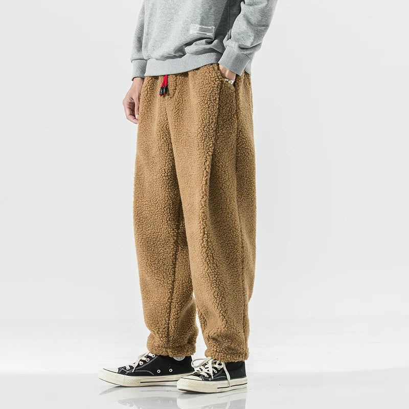 Men's Fleece Lounge Pants Relaxed Fit Drawstring Casual Everyday Wear