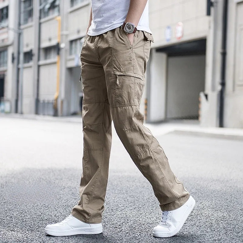 Men's Cargo Pants Relaxed Fit Multi-Pocket Utility Stylish Everyday Wear