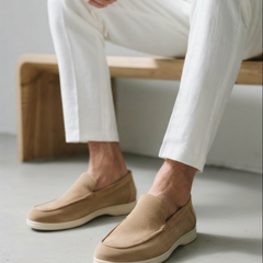 Men's Suede Loafers Slip-On Classic Stylish Versatile Everyday Footwear