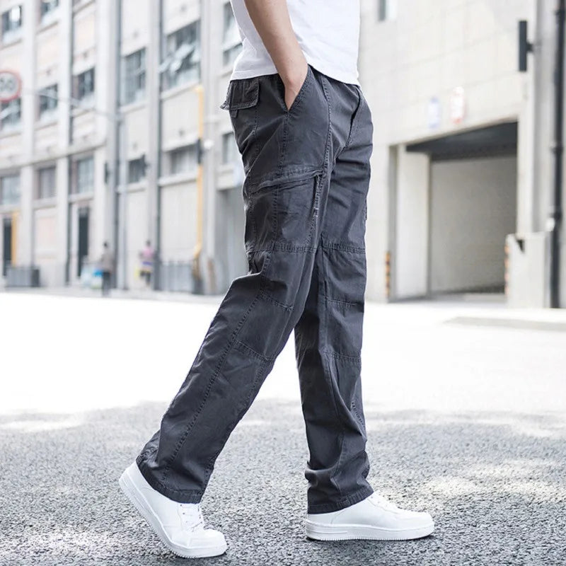 Men's Cargo Pants Relaxed Fit Multi-Pocket Utility Stylish Everyday Wear