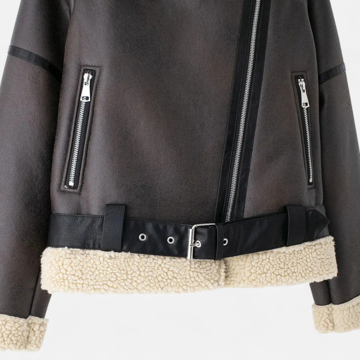 Women's Sleek Belted Jacket Tailored Fit Long Sleeve Classic Stylish Everyday