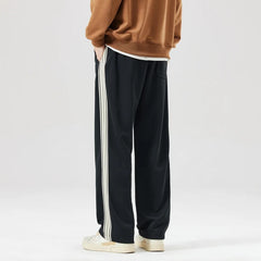 Men's Striped Joggers Relaxed Fit Casual Everyday Lounge Wear