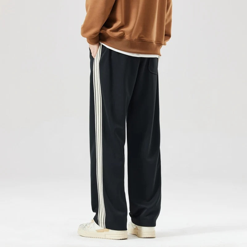 Men's Striped Joggers Relaxed Fit Casual Everyday Lounge Wear