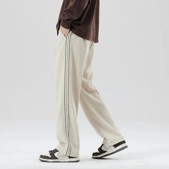 Men's Striped Joggers Relaxed Fit Casual Everyday Lounge Wear