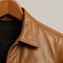 Men's Classic Biker Jacket Slim Fit Zip Front Asymmetrical Style Everyday