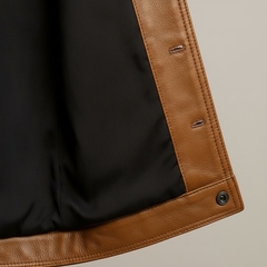 Men's Classic Biker Jacket Slim Fit Zip Front Asymmetrical Style Everyday