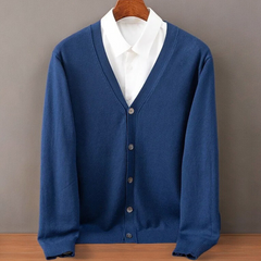 Men's Cozy Open Front Cardigan Long Sleeve Relaxed Fit Layering Everyday