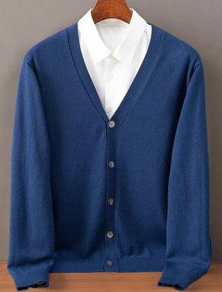 Men's Cozy Open Front Cardigan Long Sleeve Relaxed Fit Layering Everyday