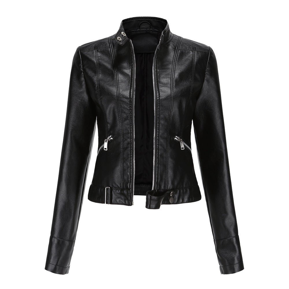 Women's Modern High-Neck Relaxed Jacket Stylish Casual Everyday Layering