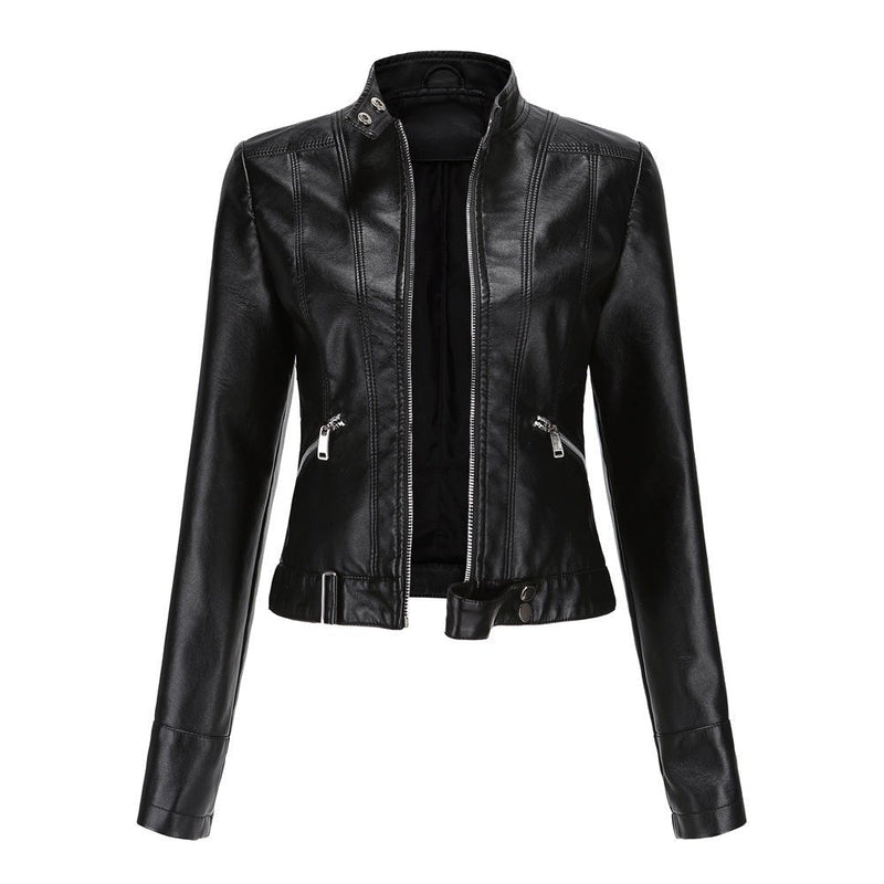 Women's Modern High-Neck Relaxed Jacket Stylish Casual Everyday Layering