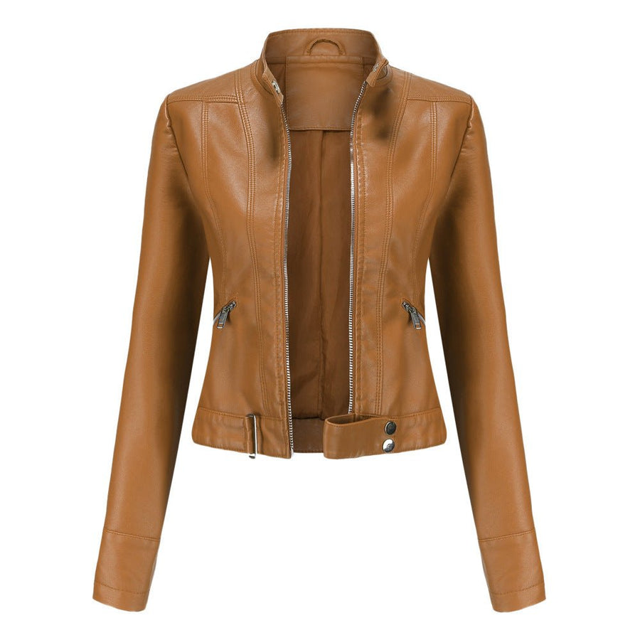 Women's Modern High-Neck Relaxed Jacket Stylish Casual Everyday Layering