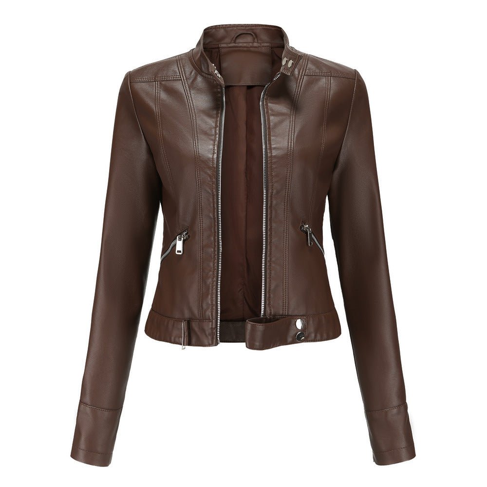 Women's Modern High-Neck Relaxed Jacket Stylish Casual Everyday Layering