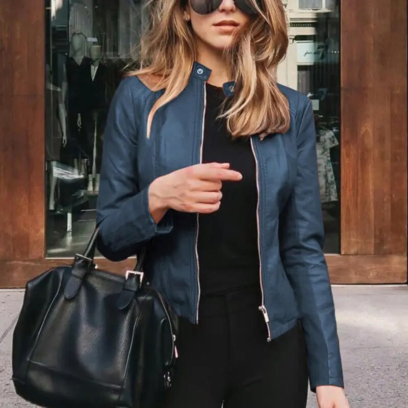 Women's Cropped Fit-and-Flare Jacket Distinctive Design Stylish Everyday Wear