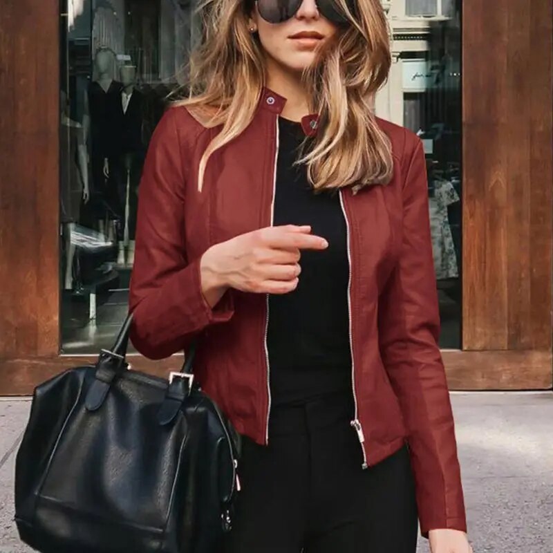 Women's Cropped Fit-and-Flare Jacket Distinctive Design Stylish Everyday Wear