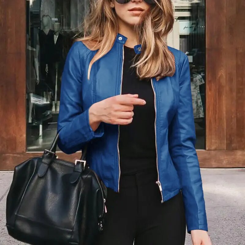 Women's Cropped Fit-and-Flare Jacket Distinctive Design Stylish Everyday Wear