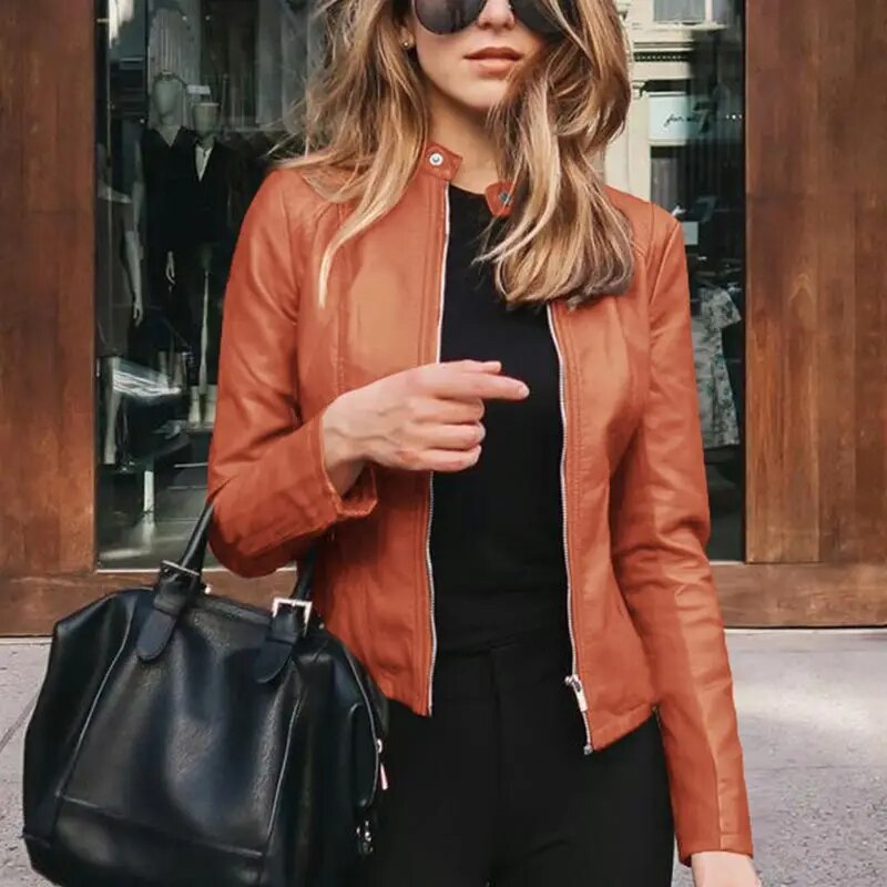 Women's Cropped Fit-and-Flare Jacket Distinctive Design Stylish Everyday Wear