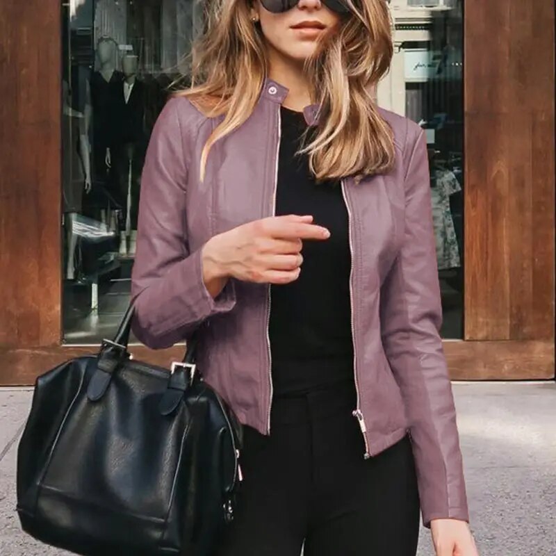 Women's Cropped Fit-and-Flare Jacket Distinctive Design Stylish Everyday Wear