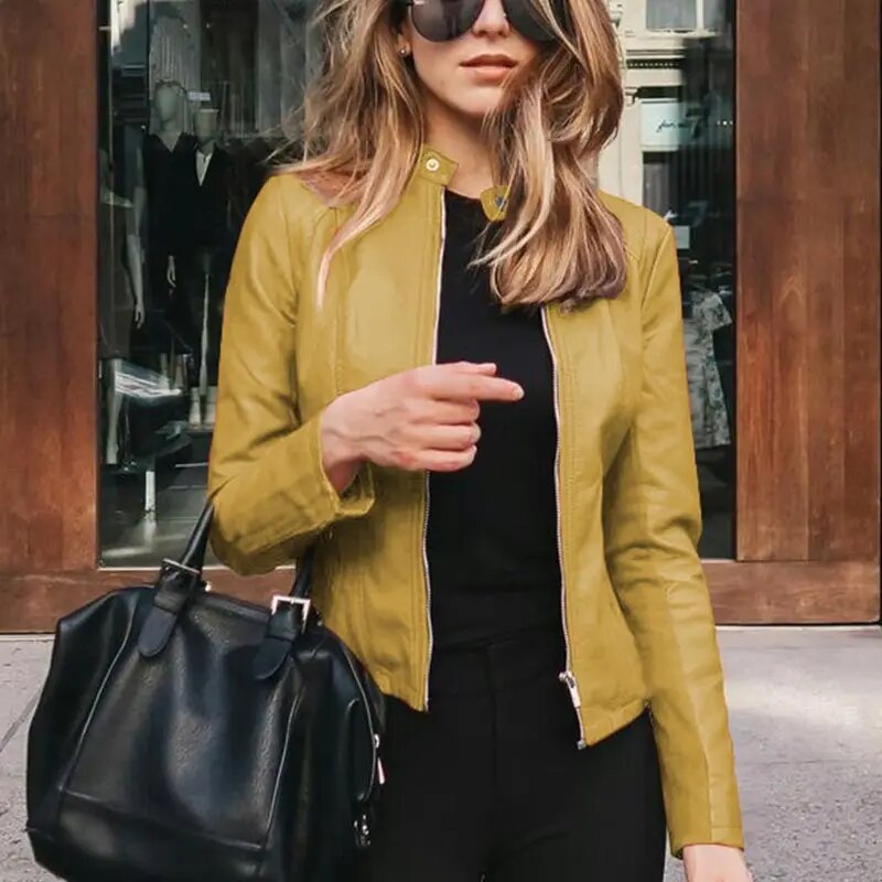 Women's Cropped Fit-and-Flare Jacket Distinctive Design Stylish Everyday Wear