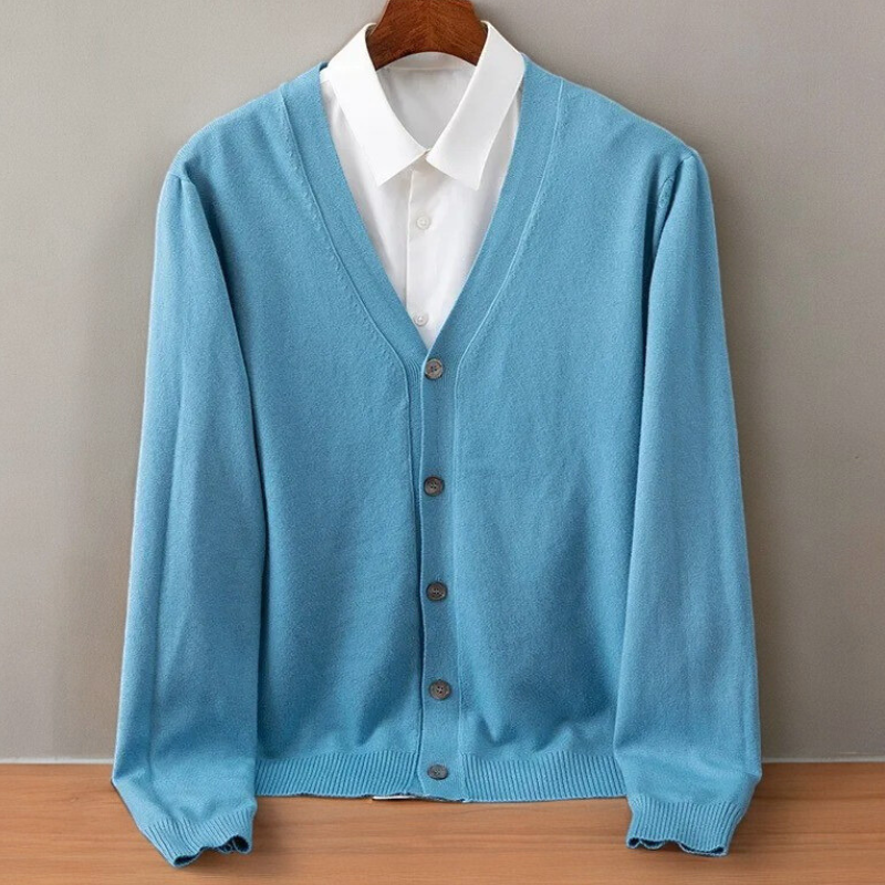 Men's Cozy Open Front Cardigan Long Sleeve Relaxed Fit Layering Everyday