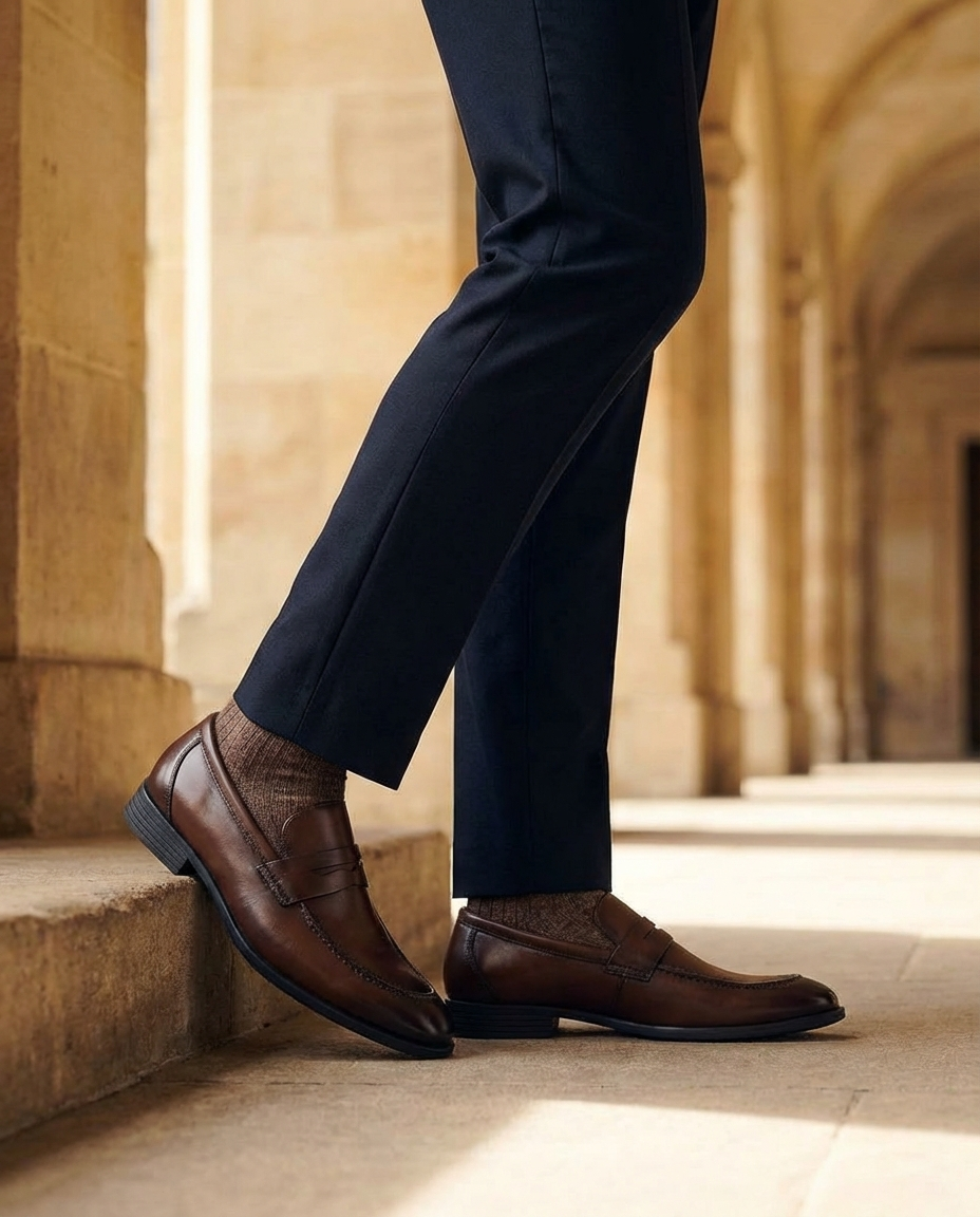 Men's Stylish Slip-On Loafers Classic Design Versatile Everyday Footwear