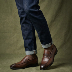 Men's Stylish Slip-On Loafers Classic Design Versatile Everyday Footwear