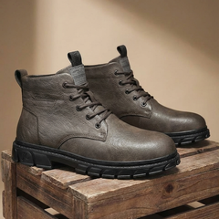 Men's Stylish Ankle Boots Lace-Up Casual Versatile Everyday Outdoor