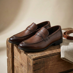 Men's Stylish Slip-On Loafers Classic Design Versatile Everyday Footwear