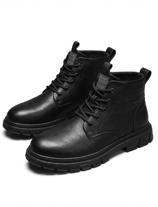 Men's Stylish Ankle Boots Lace-Up Casual Versatile Everyday Outdoor