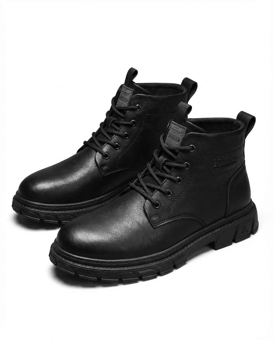 Men's Stylish Ankle Boots Lace-Up Casual Versatile Everyday Outdoor