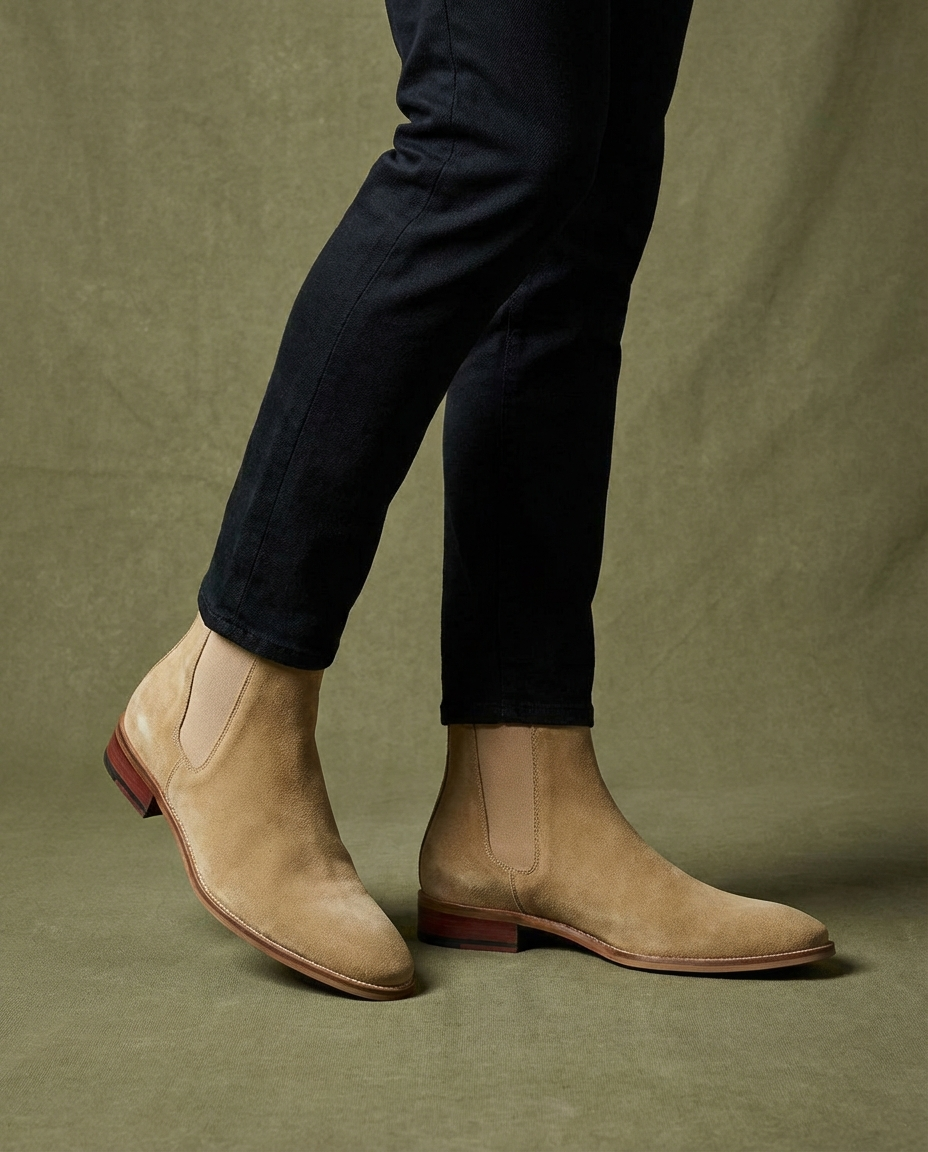 Men's Chelsea Boots Ankle Height Classic Design Casual Everyday Wear