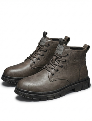 Men's Stylish Ankle Boots Lace-Up Casual Versatile Everyday Outdoor