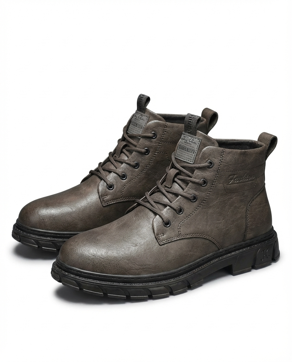 Men's Stylish Ankle Boots Lace-Up Casual Versatile Everyday Outdoor
