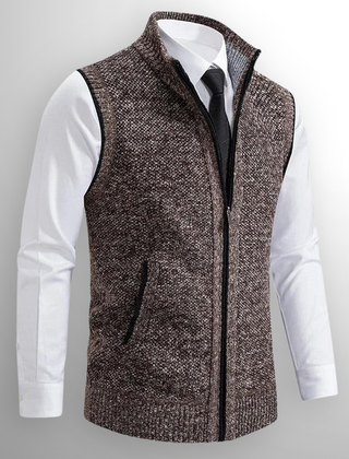 Men's Zip-Up Vest Casual Fit Layering Outdoor Everyday