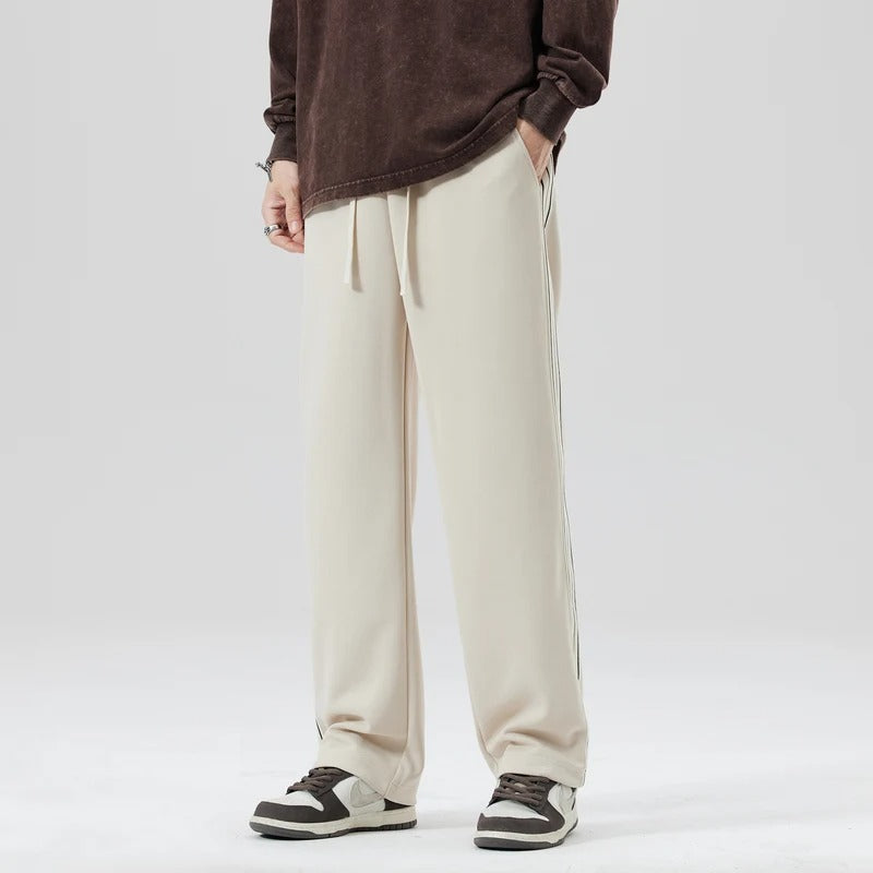Men's Striped Joggers Relaxed Fit Casual Everyday Lounge Wear